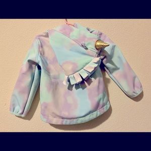 Toddler size 2T unicorn rain jacket